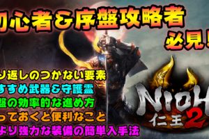 仁王2 仁王2 序盤 中盤の稼ぎ 中盤楽するコツ 仁王2 仁王2 序盤 中盤の稼ぎ 中盤楽するコツ